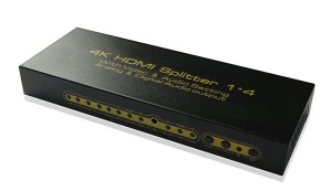 High Speed1.4V 4k*2k 1X4 HDMI Splitter with Audio